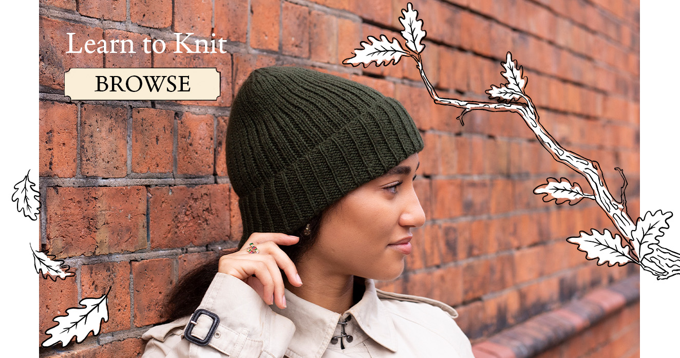 Learn to knit hat kits toft gift new hobby new year